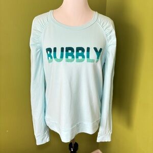 Lilly Pulitzer Light Blue 'Bubbly' French Terry Sweatshirt